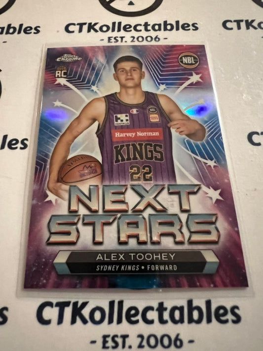 2023-24 Topps NBL Chrome Alex Toohey Next Stars NX-7 SSP RC rookie Kings