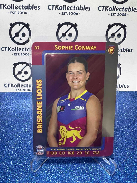 2025 AFLW Teamcoach Silver #07 Sophie Conway Lions