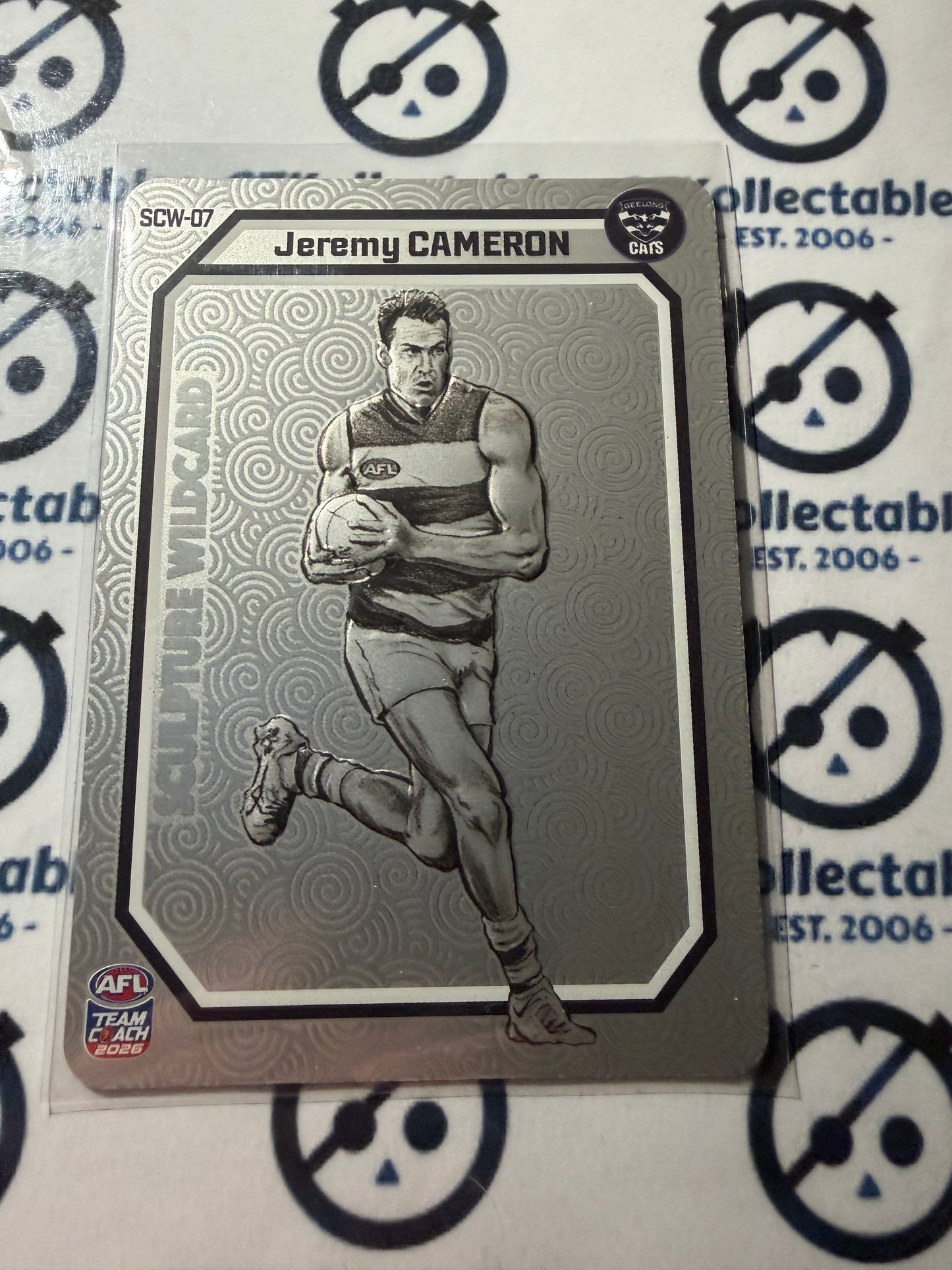 2026 Teamcoach AFL Sculpture Wildcard Jermey Cameron SCW-07 Cats