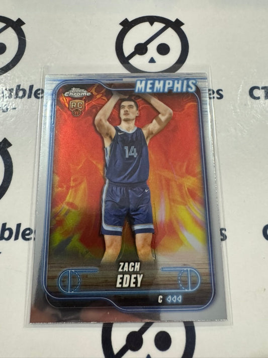 2024/25 Topps NBA Chrome Zach Edey Rookie Base #152 Memphis