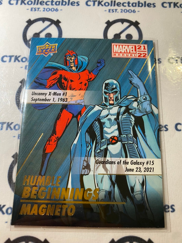 2021-22 Upper Deck Marvel Annual Magneto - Humble Beginnings #HB-4