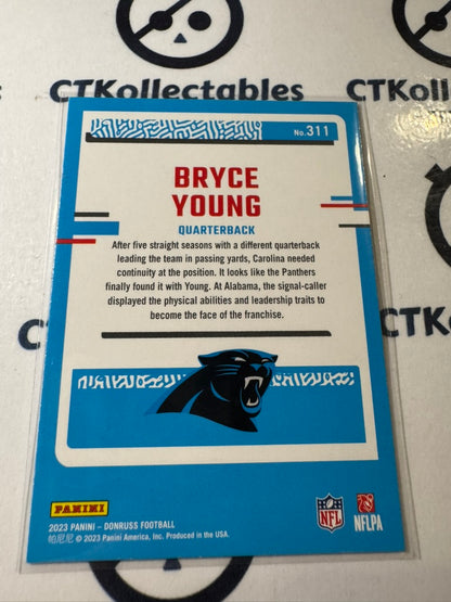 2023 NFL Panini Donruss Rated Rookie #311 Bryce Young Carolina Panthers