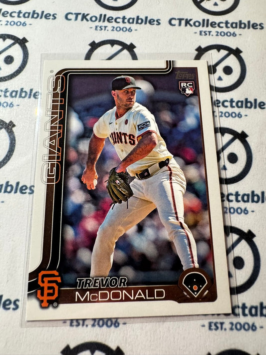 2025 Topps Series 2 Baseball Trevor McDonald rookie RC #357 Giants