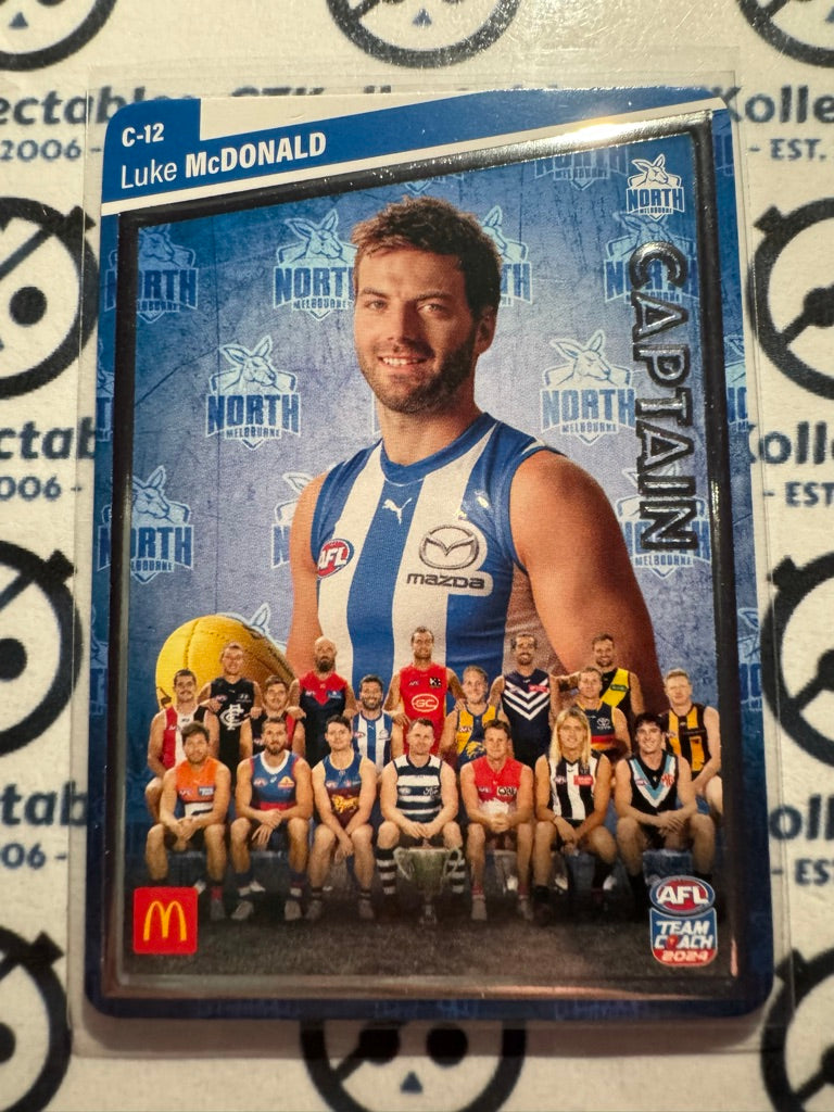 2024 AFL Teamcoach Maccas Captain Silver - Luke McDonald C-12 Kangaroos