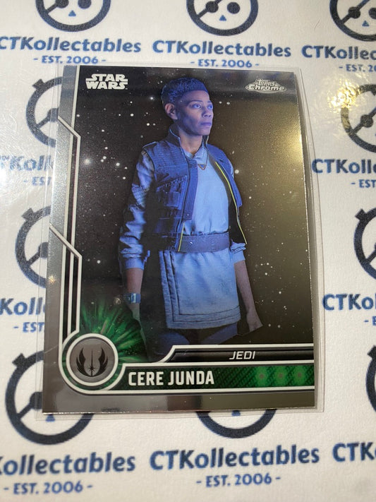 2023 Topps Chrome Star Wars - # 28 Cere Junda Chrome Base Card