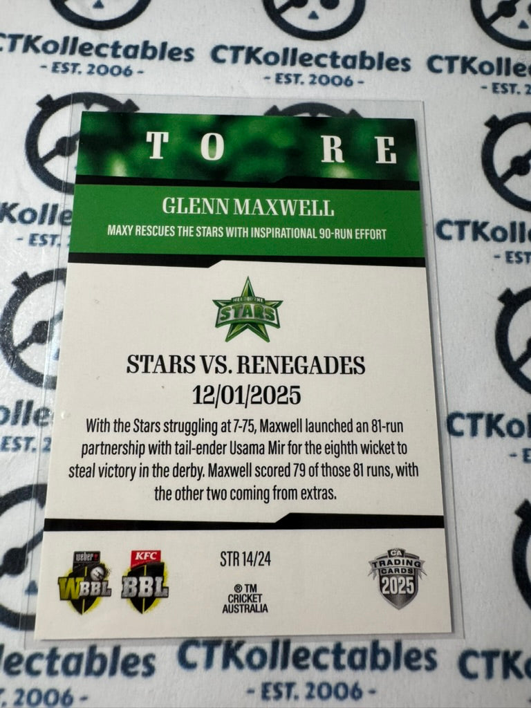 2025/26 CA Cricket Traders Glenn Maxwell Season To Remember STR 14/24