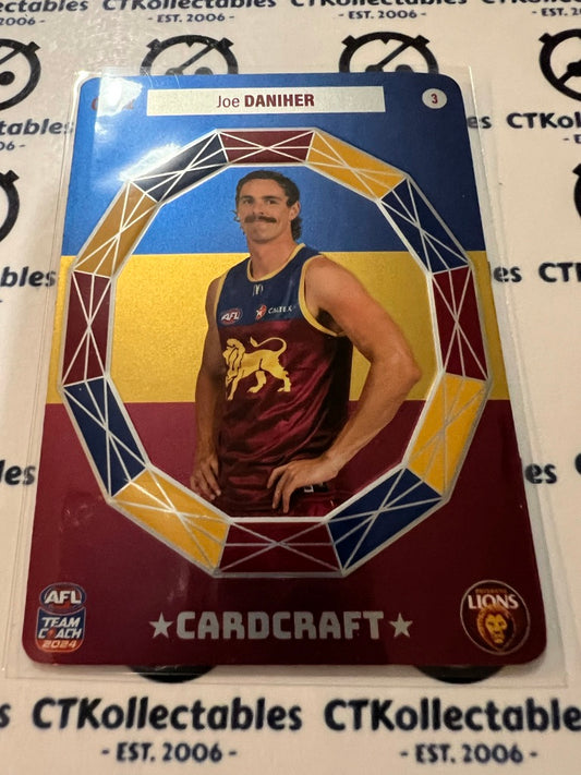 2024 AFL Teamcoach Joe Daniher Cardcraft CC-02 #3 Lions