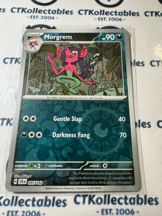 Morgrem Reverse Holo #095/142 Stellar Crown Scarlet & Violet Pokemon