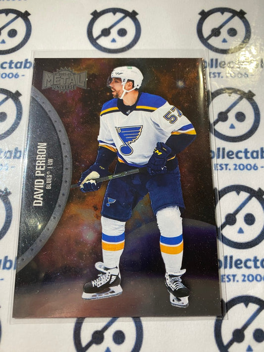 2021/22 Skybox NHL Metal Universe Base David Perron #96 Blues