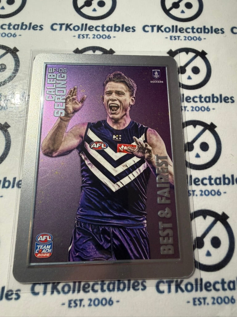 2026 Teamcoach AFL Best & Fairest Caleb Serong BF-06 Dockers