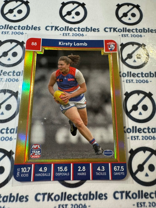 2023 AFLW Teamcoach Kirsty Lamb Gold #88 Bulldogs
