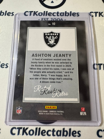 2025 NFL Panini Donruss Rated Rookie Retro #10 Ashton Jeanty Raiders