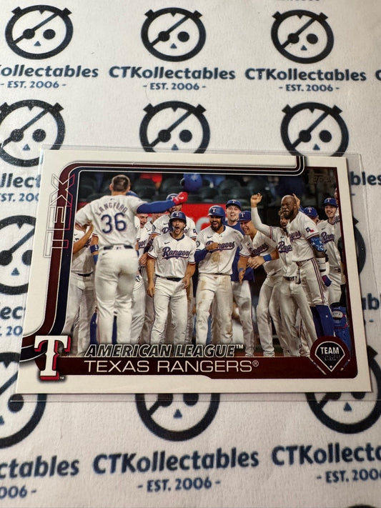 2025 Topps Series 2 Baseball  Texas Rangers AL Team Card #593