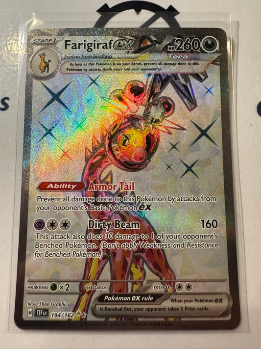 Farigiraf EX Full Art Ultra Rare #194/162 Scarlet & Violet Temporal Forces