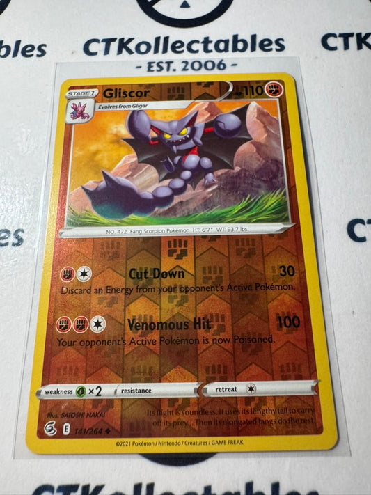 Gliscor Reverse Holo #141/264 Sword & Shield Fusion Strike Pokemon