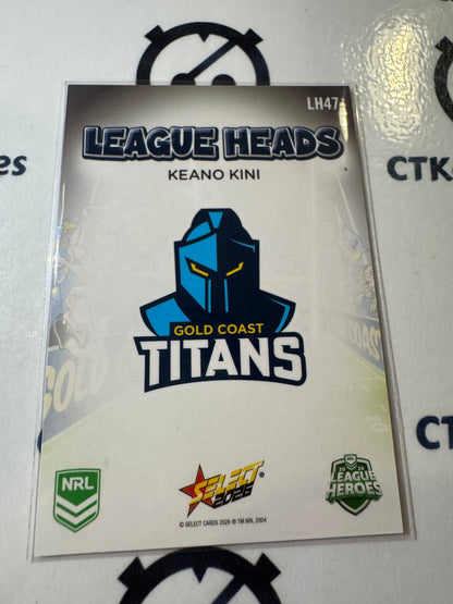 2026 Select NRL League Heroes League Heads #LH47 Keano Kini Titans
