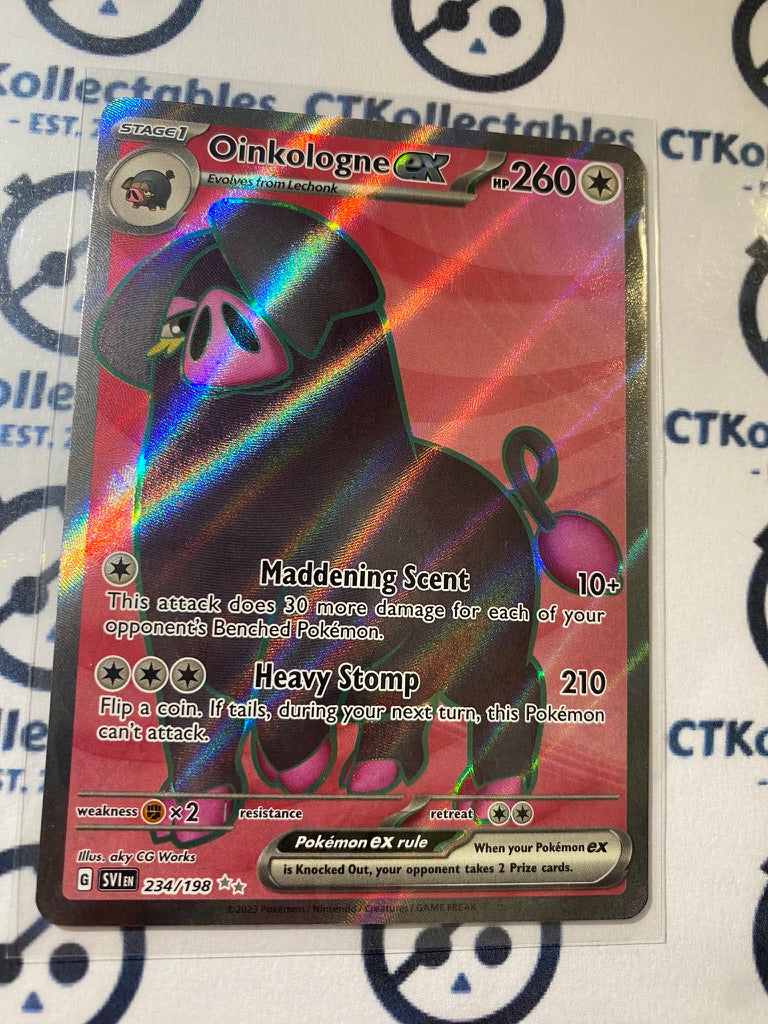 Oinkologne EX Full Art #234/198 2023 Scarlet & Violet Pokémon TCG