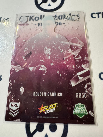 2026 Select NRL League Heroes Game Breakers #GB50 Reuben Garrick Eagles