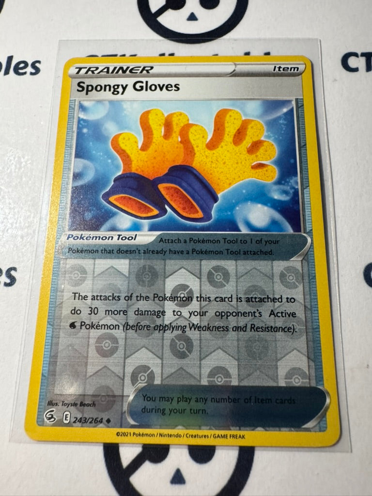 Spongy Gloves Reverse Holo #243/264 Sword & Shield Fusion Strike Pokemon