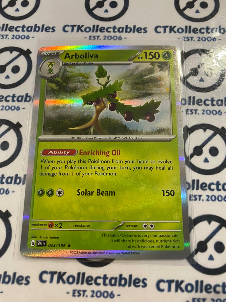 Arboliva Holo Rare #023/198 2023 Scarlet & Violet Pokémon TCG