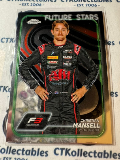 2024 Topps Chrome F1 Future Stars Christian Mansell #64 F3