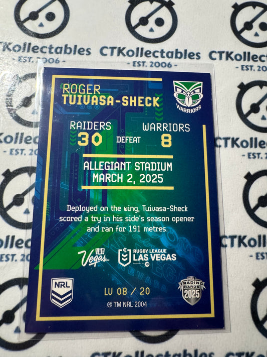 2025 NRL Rivalry Las Vegas Roger Tuivasa-Scheck LV08/20 Warriors