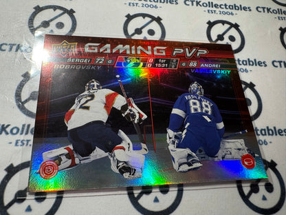 2024-25 Upper Deck Hockey Series 1 Bobrovsky/Vasilevskiy Gaming PVP GPVP-14 NHL