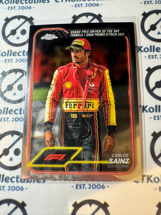 2024 Topps Chrome F1 Carlos Sainz "Driver of the day" Ferrari #172
