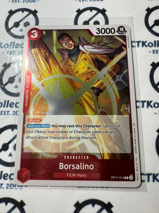 One Piece TCG Borsalino OP11-014 R FOIL A Fist of Divine speed NM/M