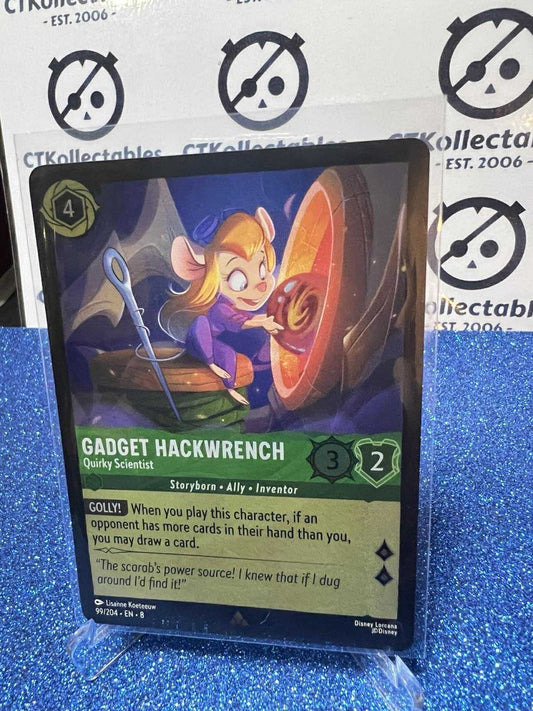 Disney Lorcana -Reign of Jafar FOIL-99/204 Gadget Hackwrench - Quirky Scientist