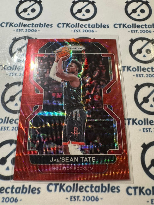 2021-22 NBA Panini Prizm Jae'Sean Tate Red Wave Prizm #93 Rockets