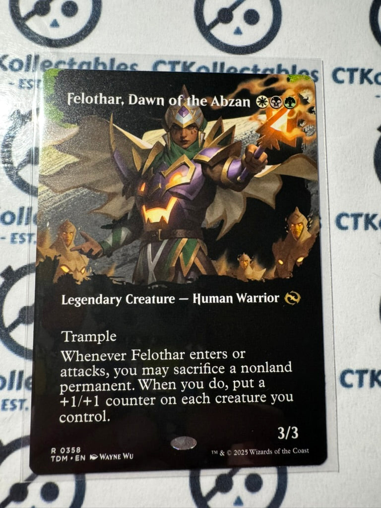 MTG Tarkir Dragonstorm 0358 Felothar, Dawn of the Abzan BORDERLESS R