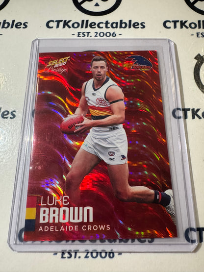 2020 AFL Prestige Red Parallel #1 Luke Brown #019/170 Crows