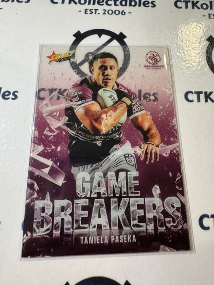 2026 Select NRL League Heroes Game Breakers #GB54 Taniela Paseka Sea Eagles