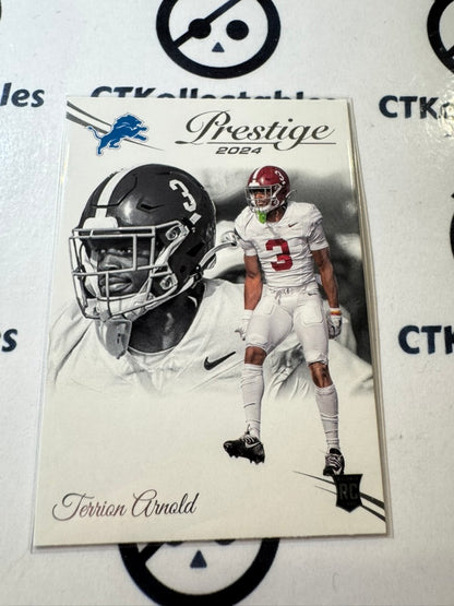 2024 NFL Prestige Rookie Card #315 Terrion Arnold Detroit Lions