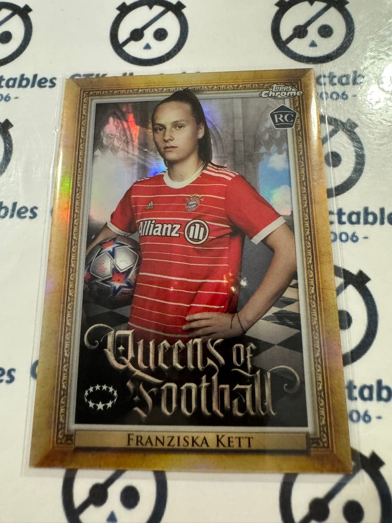 2022-23 Topps Chrome UEFA Women’s #Q-6 Franziska Kett Queens of Football