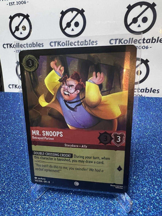 Disney Lorcana -Reign of Jafar FOIL - 143/204 Mr. Snoops - Betrayed Partner C