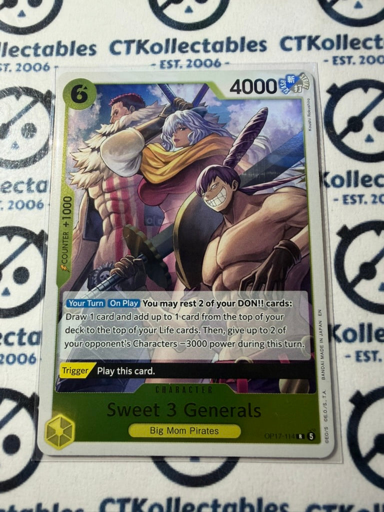 Sweet 3 Generals R FOIL OP17-114 One Piece The World's Strongest Warriors ENG