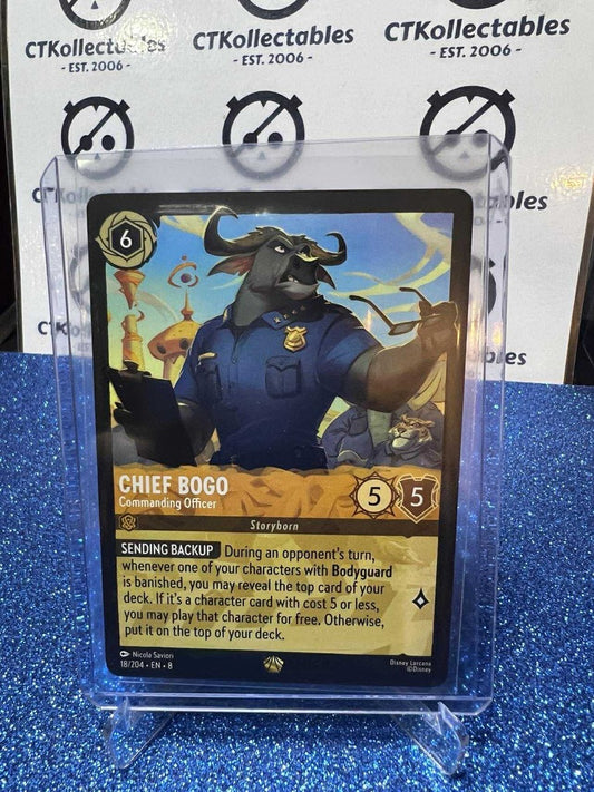 Disney Lorcana -Reign of Jafar Non-Foil - 18/204 Chief Bogo - Commanding Officer
