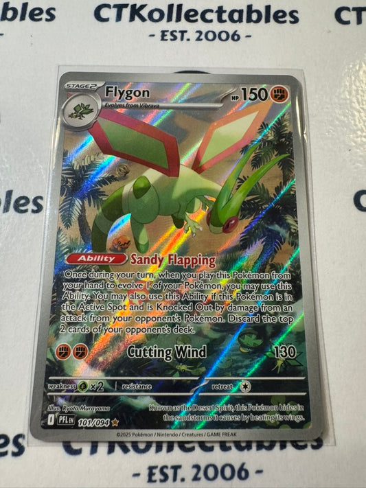 Flygon Illustration Rare #101/094 Phantasmal Flames Pokemon