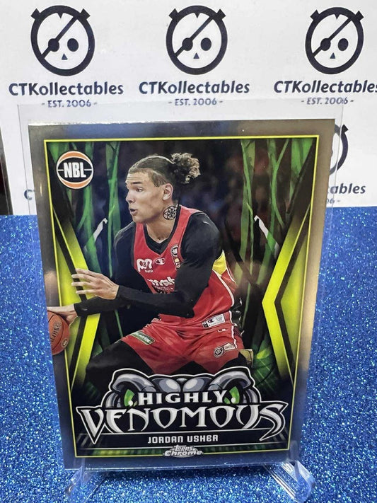 2023-24 Topps Chrome NBL Highly Venomous #HV-15 Jordan Usher Perth Wildcats