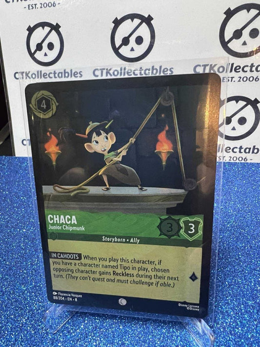 Disney Lorcana -Reign of Jafar FOIL-88/204 Chaca - Junior Chipmunk