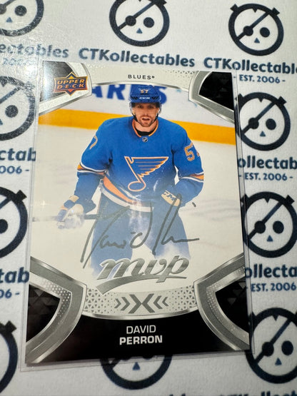 2021-22 UPPER DECK MVP David Perron Silver Script #57 St Louis Blues