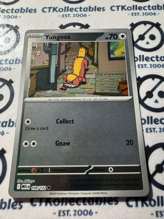 Youngoos Reverse Holo #109/132 Mega Evolution Pokemon