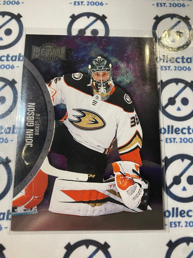 2021/22 Skybox NHL Metal Universe Base John Gibson Goalie #4 Ducks