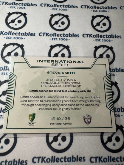 2025/26 CA Cricket Traders Steve Smith International Series IS12/36