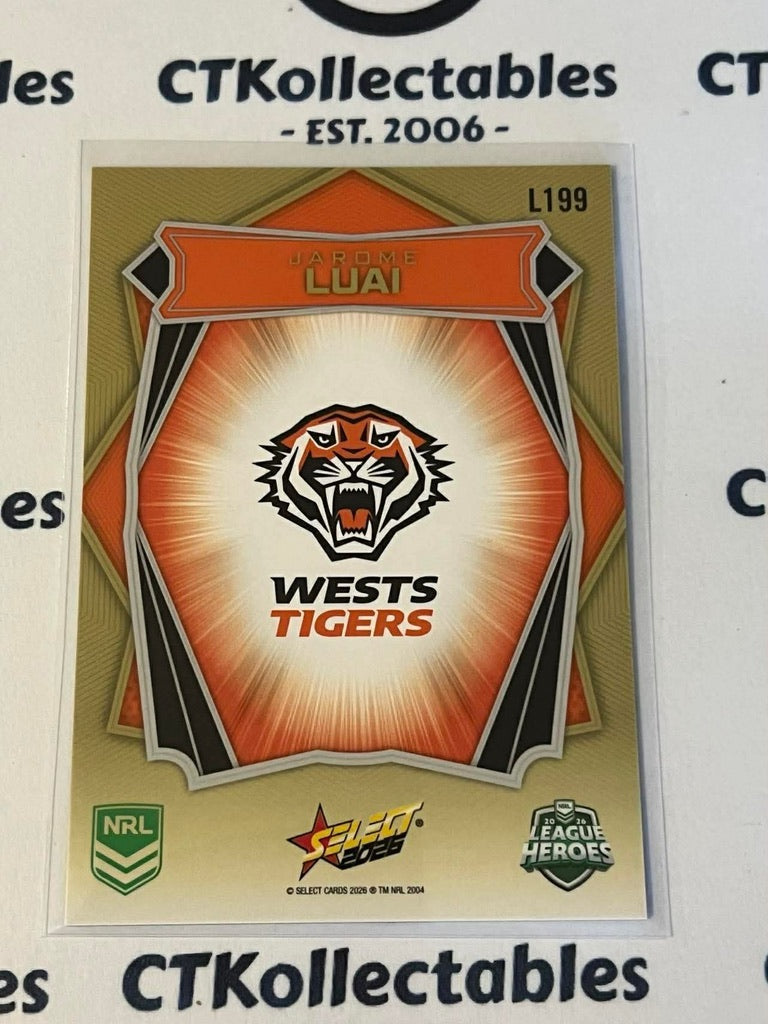 2026 Select NRL League Heroes Luminous Base #L199 Jarome Luai Tigers