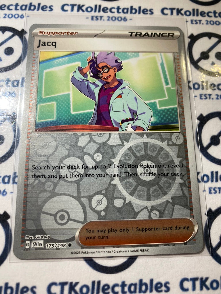 Jacq Reverse Holo #175/198 2023 Scarlet & Violet Pokémon TCG