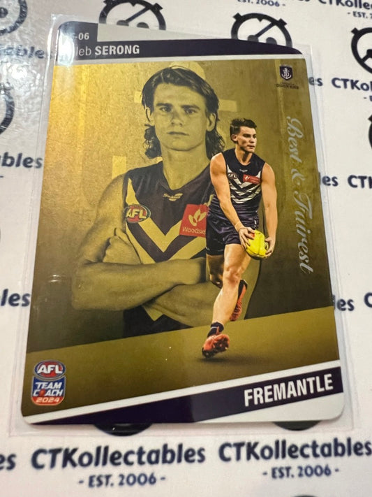 2024 AFL Teamcoach Best & Fairest GOLD BF-06 Caleb Serong