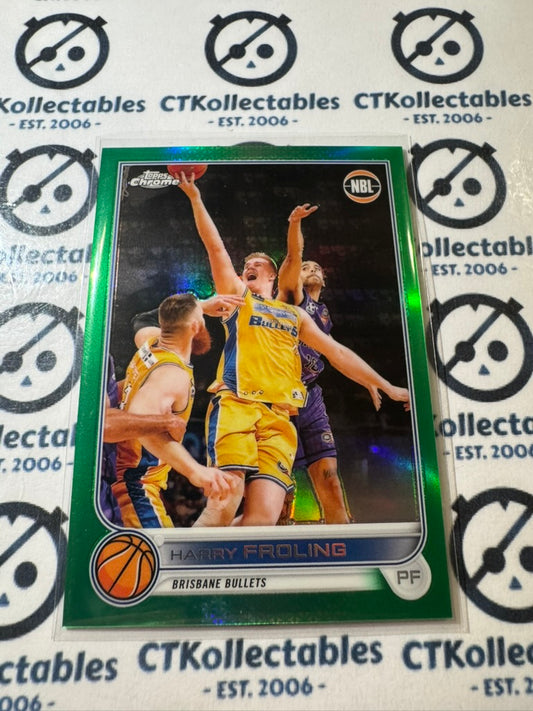 2022-23 Topps NBL Chrome Harry Froling Green Refractor #32/99 Bullets